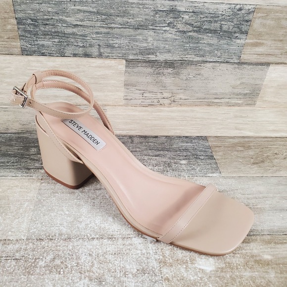 Steve Madden Shoes - Steve Madden Audrina Womens Sandals Sz 10 M Natural Leather Adjustable Strap